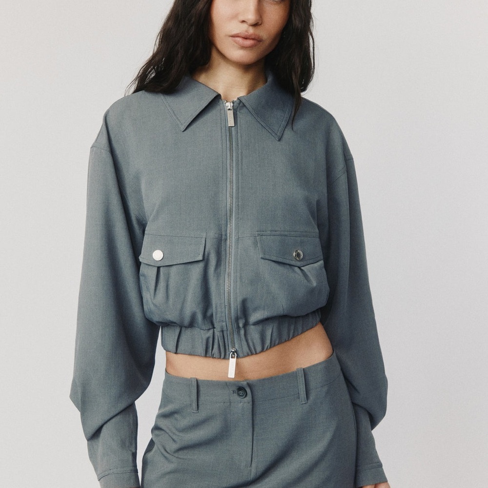 With Jean Gray Monroe Jacket cropped